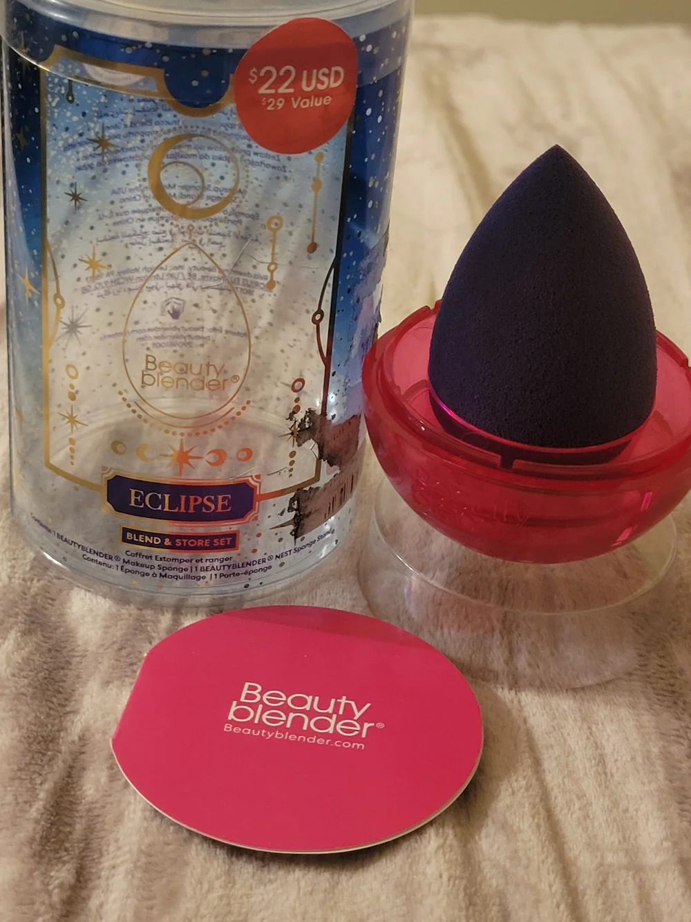 Beautyblender Eclipse Purple Makeup Sponge Blend & Store Set